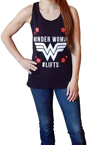 Wonder Woman #Lifts Racerback Gym Workout Womens Tank Top