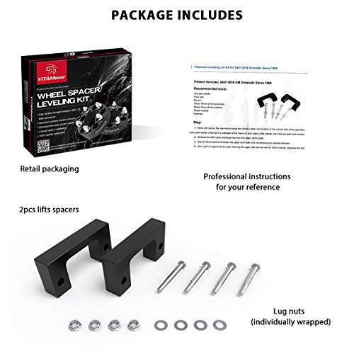 Yitamotor For Chevy Silverado 1500 Leveling Kit 2 Inch Front Forged Strut Lift Kit For Chevy Silverado/Gmc Sierra 1500 Spacers Compatible With 2007 -2021 2022 #TOP6