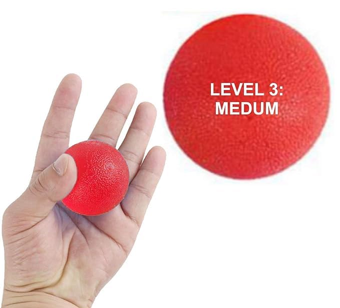 Acuworld Stress Relief Therapy Exercise Squeeze Balls for Fingers, Wrist Exercise, Hand strengthener and Arthritis Grip Exerciser … (Level 3: Red) (B0D9WDV66M) Amazon Price History, Amazon Price Tracker