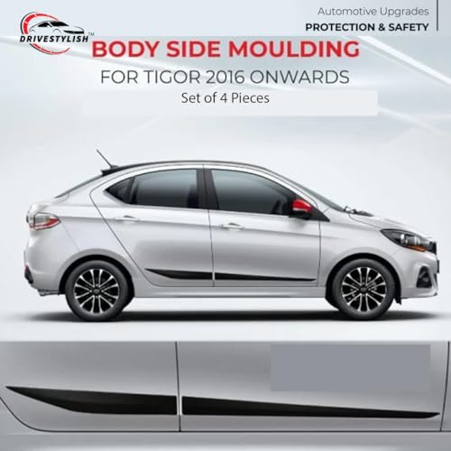 Image of Car Door Body Side Beading /Molding /Cladding for Tata Tigor Set of 04