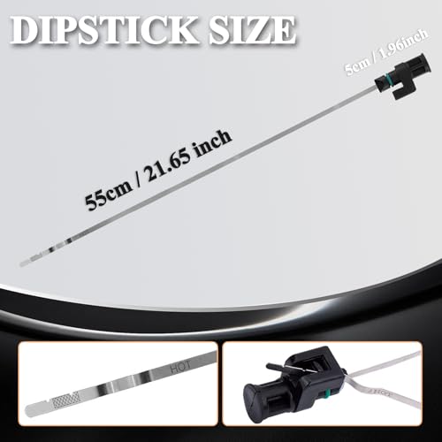 Image of CVT Transmission Oil Level Dipstick Indicator Gauge Compatible for Nissan Altima 2007-2023 | Rogue 2013-2023 | Maxima Murano 2006-2023 2.5L Replacement Gauge Assy Oil Dipstick 31086-JA00A