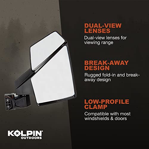 Kolpin Utv Side Mirror - Pair - 98315, Black #TOP2