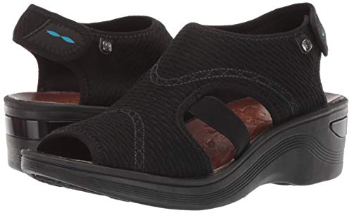Bzees Women's Dream Sandal, Black Mesh, 9 M Us #TOP6