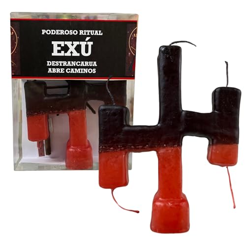 Ritual De Exú Para Abrir Caminos Y Desatrancar Poderoso Rito Abre Caminos Con Velón De 5 Mechas De 20cm De Alto Y 15cm De Ancho Aprox, Puro De Exu Y Aceite Litúrgico De Desatrancadera.