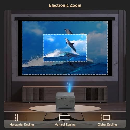 Image of 【Android 12, 2GB 32GB, Rotatable, 14000 Lumens, Auto Focus & HDMI ARC】TOPTRO Q9 Max Projector 4K Ultra HD Support, 1080p Native, Auto Keystone WiFi BT, YouTube Netflix Prime Hotstar Portable Projector