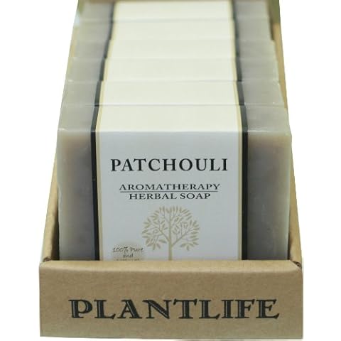Plantlife Patchouli 6-pack Bar Soap - Moisturizing and Soothing Soap for Your Skin - Hand Crafted Using Plant-Based Ingredients - Made in California 4oz Bar Cover