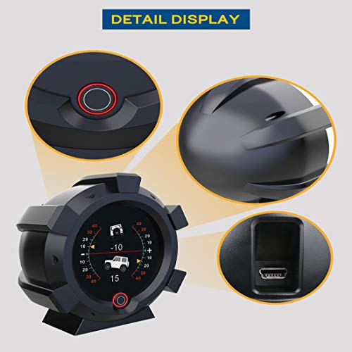 X95 Gps Speedometer Mph Car Inclinometer Level Tilt Gauge Automotive Replacement Multi Gauges Vehicle Angle Slope Meter For Off-Road Vehicle #TOP1