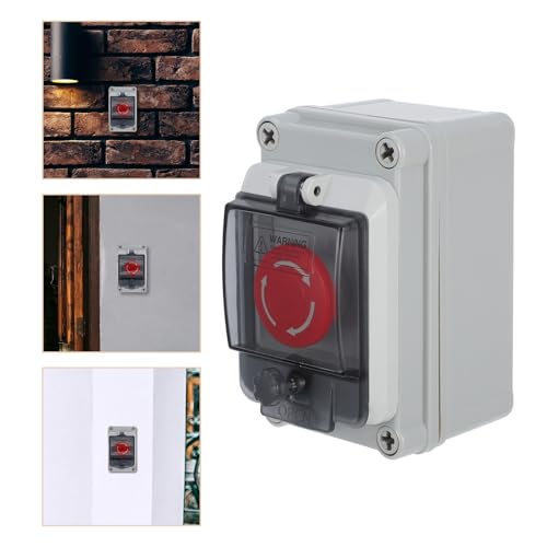Caja de conexiones de plástico resistente para control de portón exterior 7