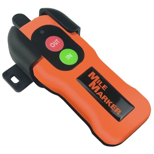 Mile Marker 7076 Plug & Play Wireless Remote - Adaptable to Any Electric Winch - Weatherproof Design - Shock Resistant Transmitter with LED Feedback - No Cutting or Splicing Required for Installation