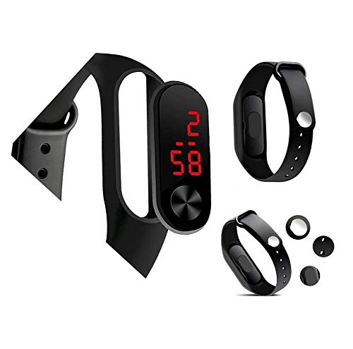 Relógio Orizom Infantil Led Bracelete RDL83 Cor:Preto;Gênero:Masculino;Tamanho:Único