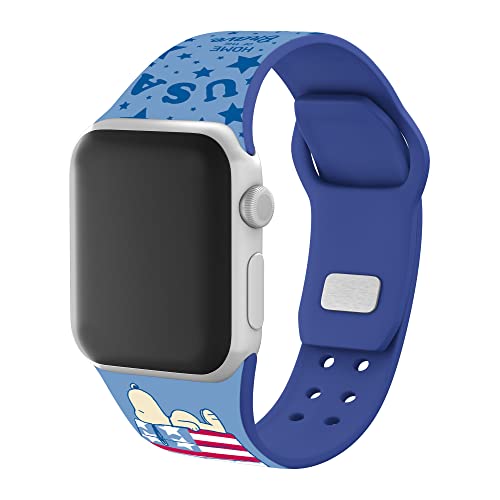 Affinity Bands Peanuts Patriotic HD Watch Band Compatible with Apple Watch (38/40/41mm Long Patriotic)