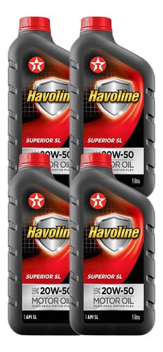 Kit 4 Havoline Superior API SL SAE 20W-50 - Óleo Multiviscoso para Motores