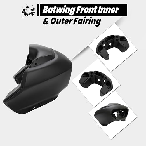 image for HECASA Batwing Front Inner & Outer Fairing Compatible with 1998-2013 H
