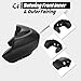 HECASA Batwing Front Inner & Outer Fairing Compatible with 1998-2013 Harley-Davidson Road Glide Motorcycle Headlight Headlamp Fairing Kit Matte Black (Plastic)