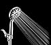 Handheld Shower Head, 6 Spray Setting High Pressure Shower Head with Brass Swivel Ball Bracket and Extra Long Stainless Steel Hose, Chrome, 5
