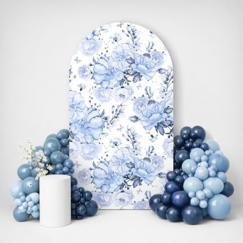 Funda para arco de fondo azul 4X7.2ft miniatura 1