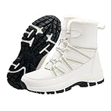 Generisch Winterstiefel Herren Warm, Sneaker Herren Dämpfung, Schneestiefel Dicke Sohle Schneeschuhe Mit Schnürsenkel Freizeitschuhe Einfarbig Klassischer Joggingschuhe Für Alltag Und Casual