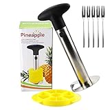 Pineapple Corer and Slicer Pineapple Corer Remover, Stainless Steel Core Remover Tool Stainless...