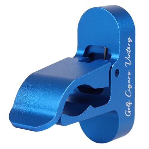 Kingson Magnetic Golf Holder Clip for Golf Cart Aluminum Alloy Stand Clip Hold 30-60 Rings Golf Gifts for Golfers (Bleu)