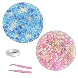 2 Stück Sensorische Fidget Toys für Erwachsene Kinder Runde Picky Pads mit Perlen Design zur Stressbewältigung Akupressur Angstzustände Lindern Spielzeug für Zuhause Büro Unterwegs (D)