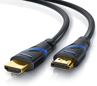 CSL - 3m 4K HDMI Cable 2.0b Ultra HD - 3m - High Speed Ethernet Lead - UHD 2160p 60Hz @ 4x4x4 Supports 3D Format - HDR ARC CEC HDCP 2.2-18 Gbps - For PS4 PS5 Xbox One Series X Apple TV Fire TV