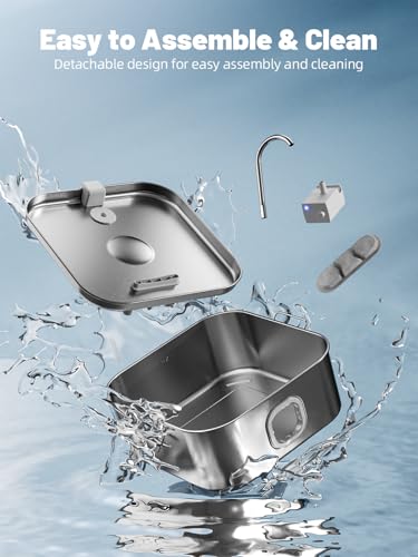 Mailofy WF120 Dog Water Fountain Stainless Steel thumb #7