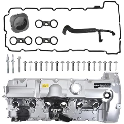 MITZONE N52 N51 Aluminum Valve Cover Kit Compatible with BMW E82 128i E9X 323i 328i E60 528i E70 X5 3.0si E83 X3 E85 Z4 E89 Z4 F10 528i