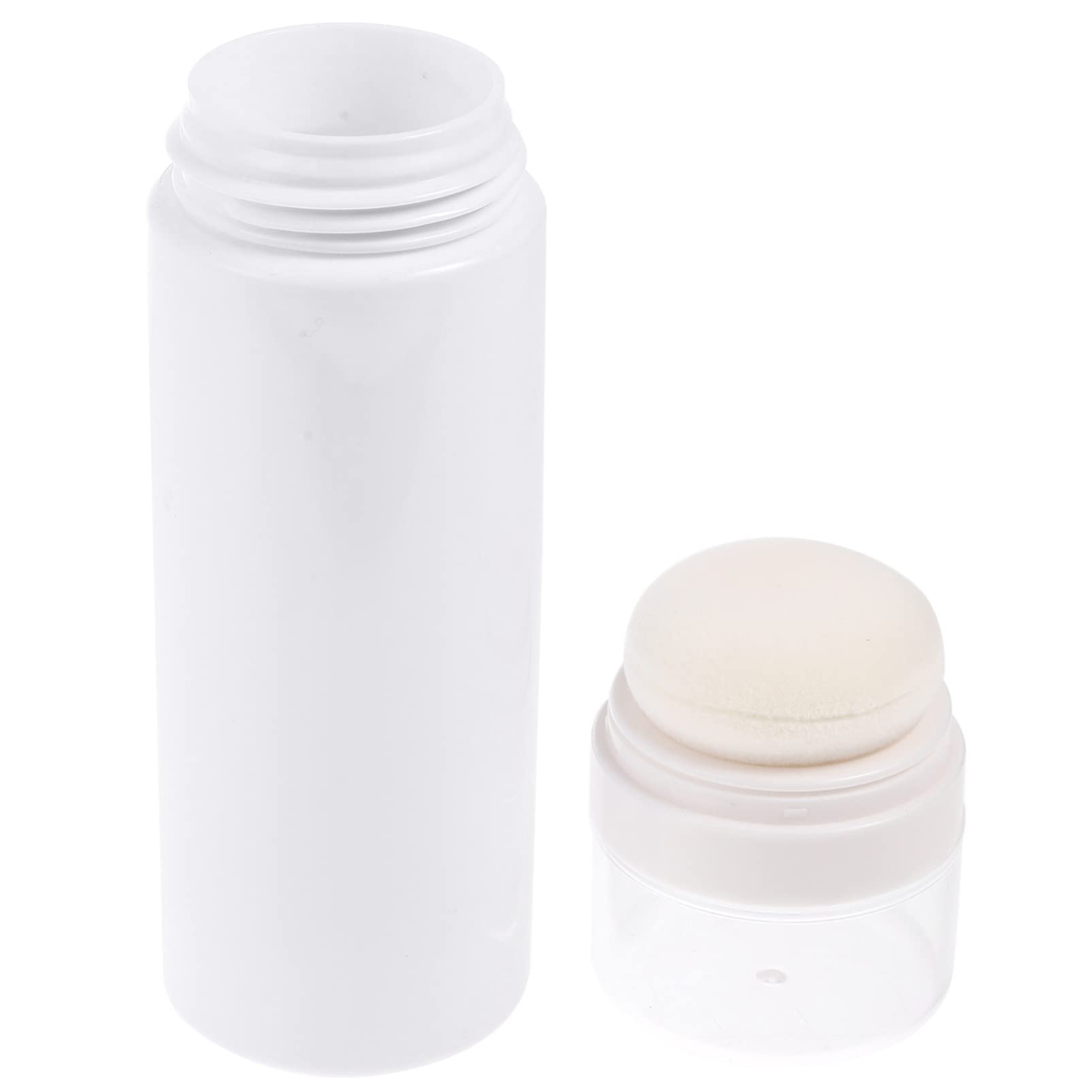 OSALADI Boîte À Poudre Bébé Portable Avec Houppette 14.8Cm Flacon Pratique Pour Application Facile De Poudre Après Bain