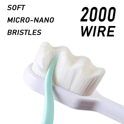 Memore 12 Pack Extra Soft Toothbrush Ultra Soft Bristle Adult Toothbrush Micro Nano Toothbrush With 20,000 Soft Bristles For Sensitive Fragile Gums, 4 Colors #TOP2