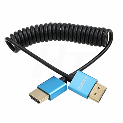 HangTon HDMI 8K 4K 60p Cable Thin Coiled for ZCAM Sony A7IV Canon Nikon Blackmagic Camera ATOMOS Shinobi Ninja V Portkeys BM5 FEELWORLD Monitor Type A HDMI 2.1 - Image 4