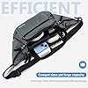 ProCase Sac Banana/Sacoche de Ceinture Homme Femme, Fanny Pack Waist Pack Léger Ville de Sécurité pour Voyage, Sac à Taille pour Randonnée Outdoor Sport -Gris #2
