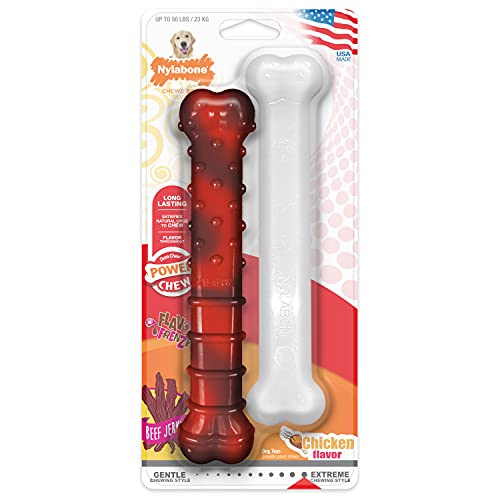 Nylabone Power Chew Classic Bone Chew Toy for Dogs, Durable Dog T...