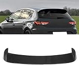  KANXIANG ABS/Nero Lucido Spoiler Alettone Posteriore Auto per Seat Leon 5F Mk3 5 Porte 2013-2020, Fin Lip Coda Paraurti Splitter Diffusore Body Kit Refit Accessori Esterni