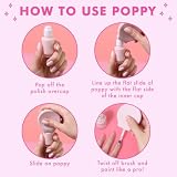 Olive & June - The Poppy Universal Nail Polish Bottle Handle | Paint with Both Hands | Ergonomic Grip for Neat, Easy, Steady At-Home Manicures | Soft Silicone | Fits Any Bottle | Patented Design