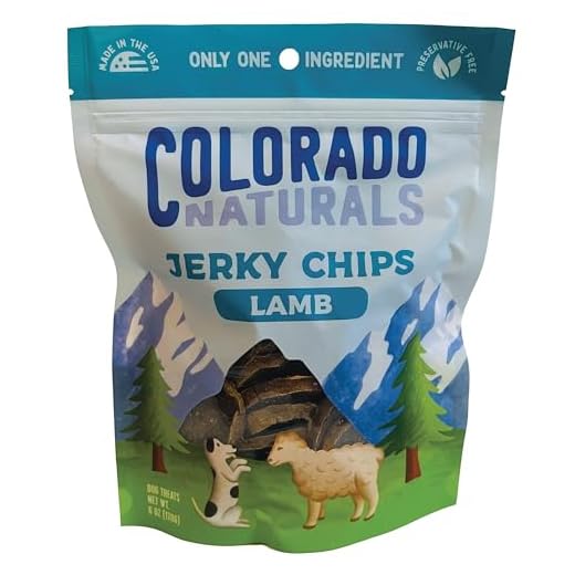 Colorado Naturals Lamb Jerky Chips Dog Treats, 6 oz – All-Natural, Made in USA, No Fillers or Preservatives – Rich in Vitamins and Minerals