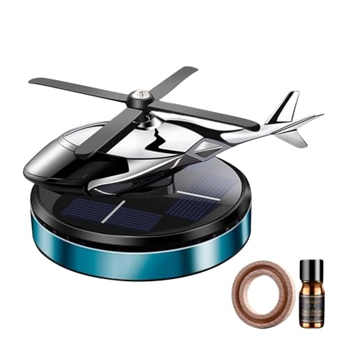 車用芳香剤、車用ディフューザー、回転する車の香水、長持ちする車のフレグランス、ソーラー式カーアロマセラピーディフューザー、長持ちするフレグランスヘリコプターデザイン。