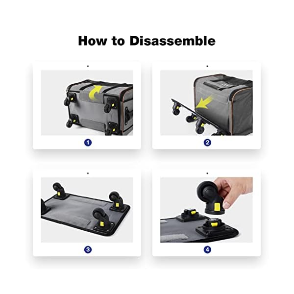 Pet Carrier with Telescopic Walking Handle