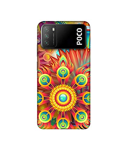 Image of Amazon Brand - Solimo Designer Rangoli 3D Printed Hard Back Case Mobile Cover for Mi Poco M3
