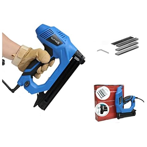 2 in 1 Nail & Staple Gun Electric Heavy Duty Stapler Nailer Tacker 220V 1080W Electric Nail Gun Ideal for Small Project of Woodworking Household Tools Electric Stapler Cover