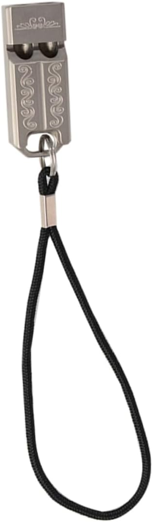 VANZACK Titanium Alloy Safety Whistle for Emergency Survival Lightweight Portable Whistle Wrist Strap for Hiking Camping Climbing and Outdoor Sports