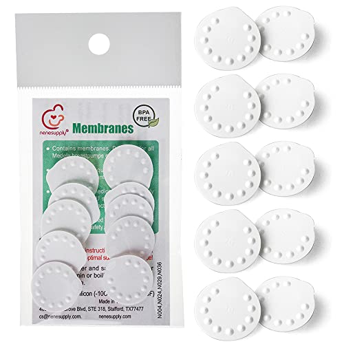 Image of Nenesupply10 pc Membranes Compatible with Medela Valve and Nenesupply Valve. Not Original Medela Membrane. Compatible with Pump in Style Swing Symphony Harmony Breast Pump
