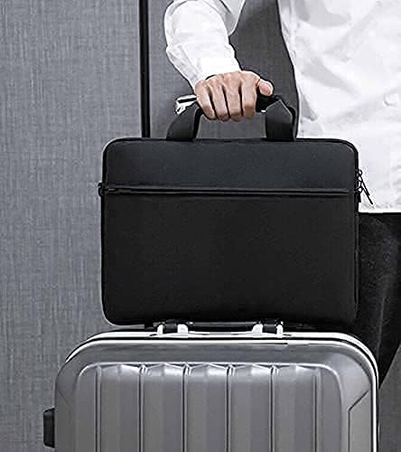 Image of Dynotrek Tonner Black 11.6 inch Tablet Messenger Sleeve Laptop Case Cover with Detachable Shoulder Strap Dust-proof Sling Side Hand Bag for Men Women | Detachable Shoulder Strap