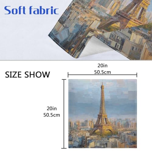 Servilletas de Tela Reutilizables Multicolor Set x6 50x50 cm miniatura 3