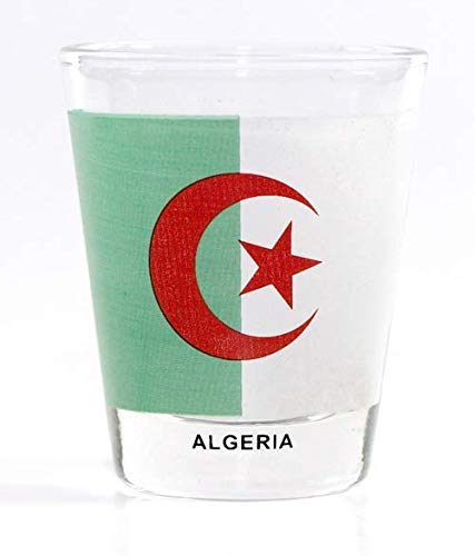 World By ShotglassWorld By Shotglass Algeria Flag Shot Glass