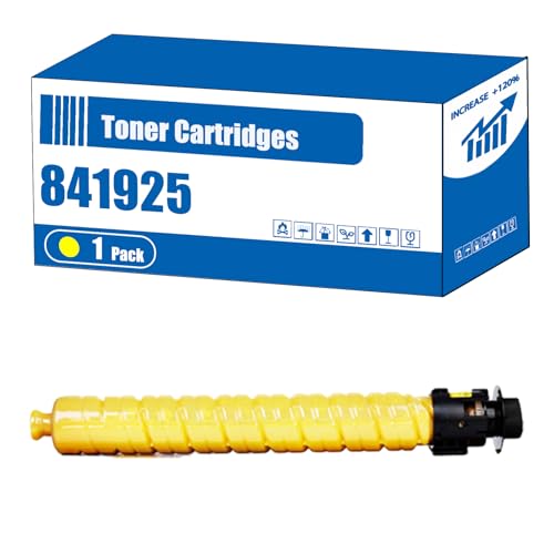 Image of Compatible for Ricoh 841925 Toner Cartridges 841926 841927 841928 Aficio MP C2004ASP MP C2004SP MP C2504ASP MP Printers (1 Pack Yellow)