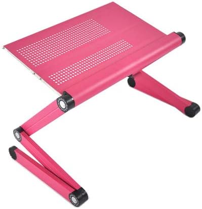 Soporte ajustable para laptop de 17 pulgadas color rosa