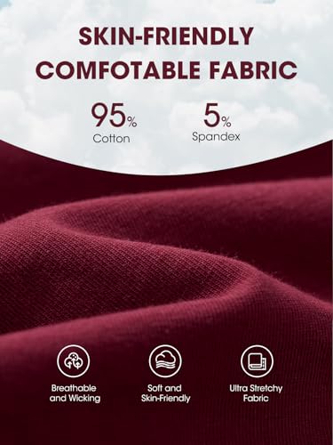 Vevmon Cotton Underwear for Women High Waisted Ladies Panties 5 Pack | Soft Full Coverage Briefs, Moisture-Wicking Breathable Cotton Fabric,Fits Comfortably for Daily, Sport, Office Wear, Dresses - image 2