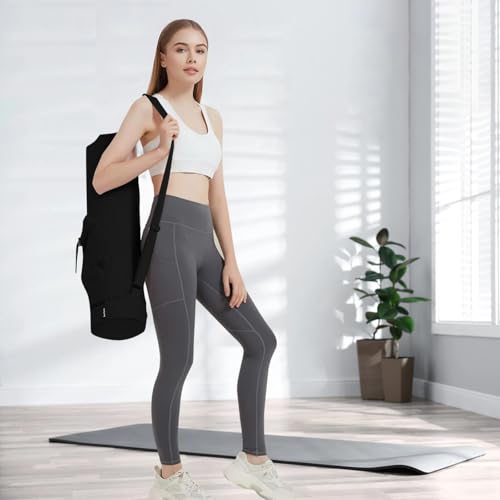 Polyester Yoga Mat Bag Met Lange Riem Essentiële Drager voor Yoga, Stijlvolle 29,5 X 7,5 Duim - Afbeelding 3