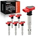Frankberg 6x Zündspule Zündmodul für A4 A5 A6 A7 Sportback A8 Q5 Q7 R8 Gallardo 2.0L-5.2L 2002-2018 06E905115A