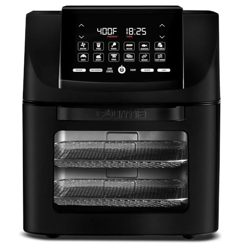 Gourmiiaairfryer14quartallinonedigitalkitchenairfryerovenrotisseriedehydratordeepfryerversatilekitchenappliancewithguidedcookingand12onetouchpresets Urban Country Home Decor Gourmiia air fryer 14 quart all in one digital kitchen airfryer oven rotisserie dehydrator deep fryerversatile kitchen appliance with guided cooking and 12 one touch presets urban country home decor